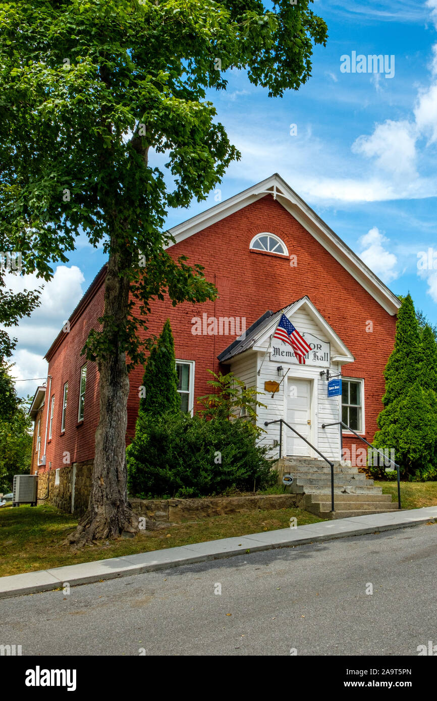 Hedgesville Town Office, Naylor Memorial Hall, 105 Potato Hill Street, Hedgesville, West Virginia Stock Photo