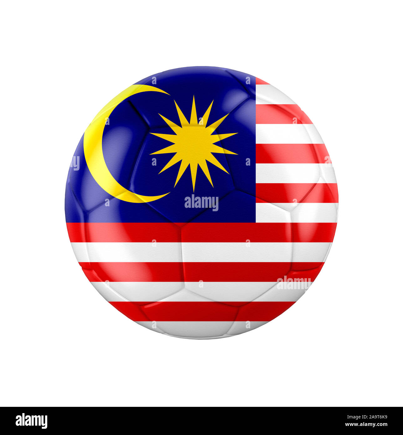 Soccer football ball with flag of Malaysia Stock Photo Alamy