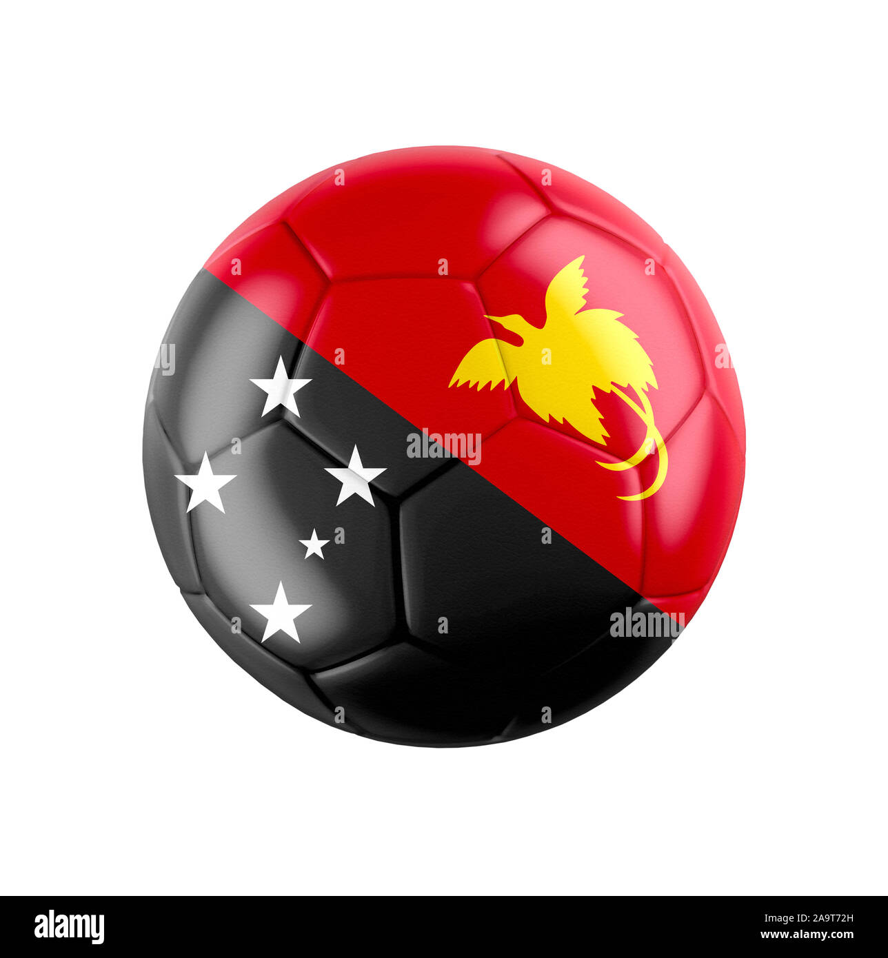 Soccer football ball with flag of Papua New Guinea Stock Photo - Alamy