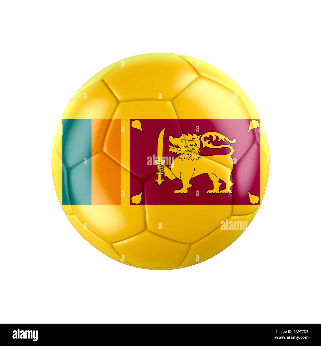 Soccer football ball with flag of Sri Lanka Stock Photo Alamy