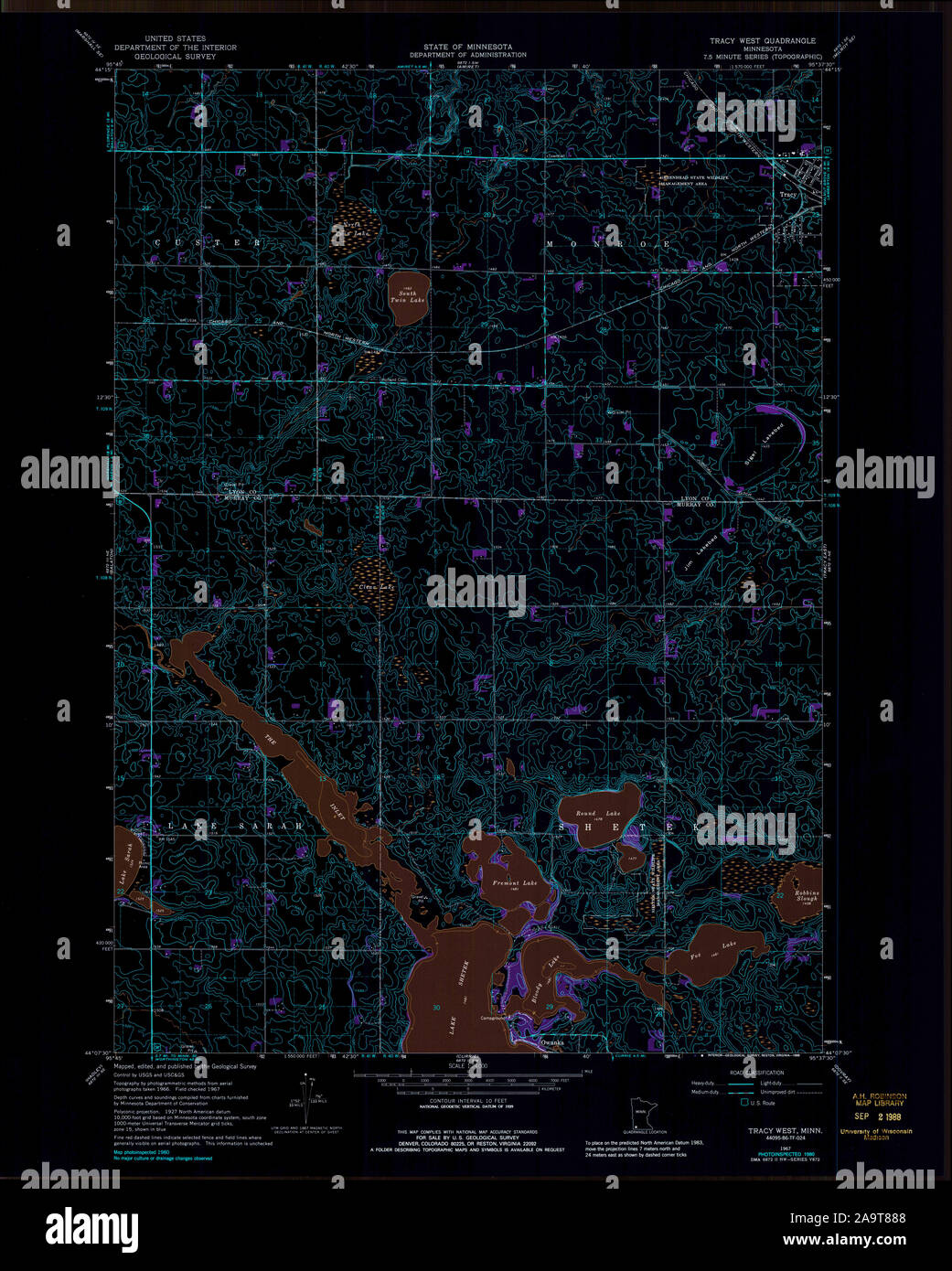 Map of tracy minnesota hires stock photography and images Alamy