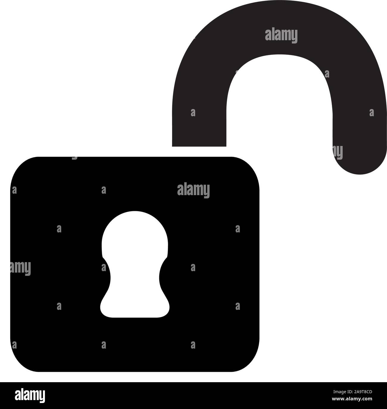 security padlock open line style icon vector illustration design Stock ...