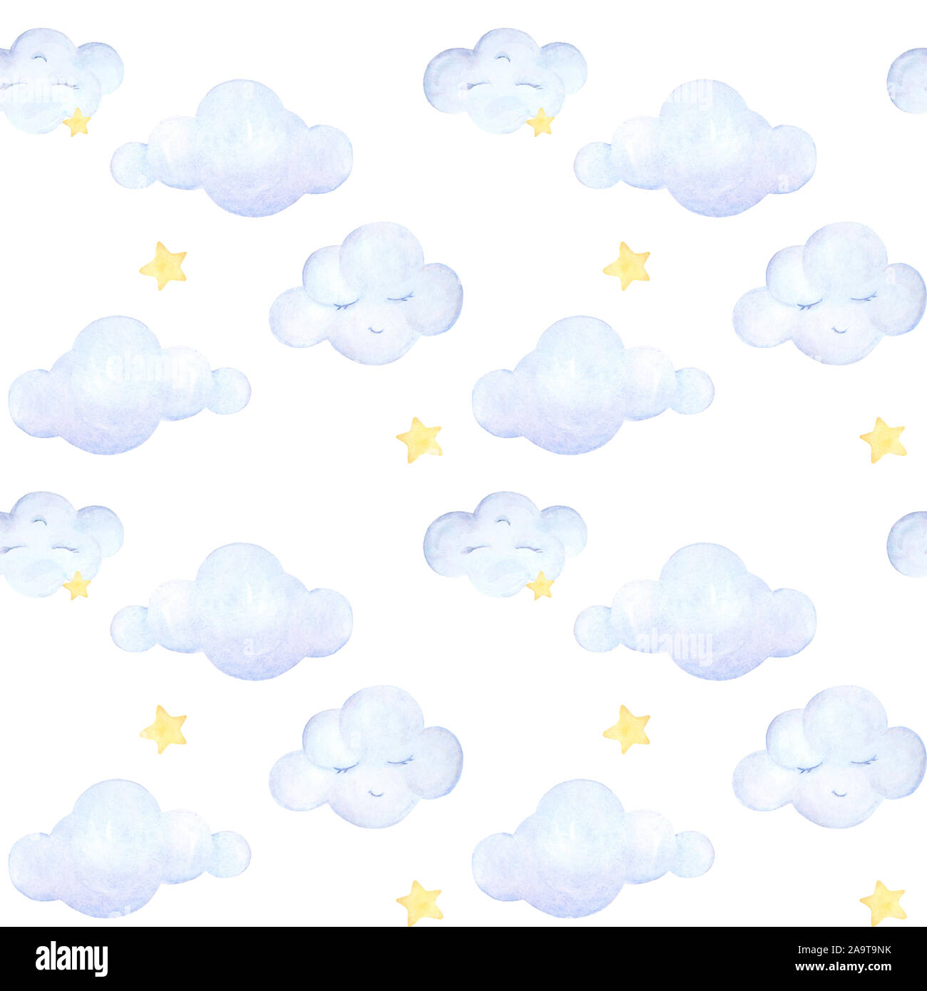 Seamless Baby Pattern Kids Prints Watercolor Light Blue Clouds Fly Yellow Stars Clouds Sleeping White Background Print Quality Stock Photo Alamy Seamless Baby Pattern Kids Prints Watercolor Light Blue Clouds Fly Yellow Stars Clouds Sleeping White Background Print Quality Stock Photo Alamy