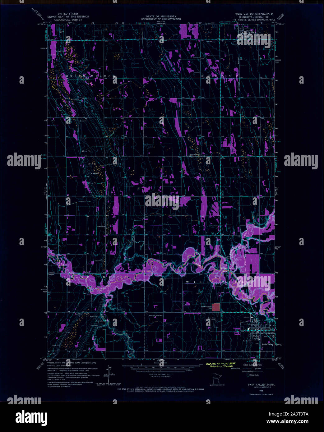 Map of twin valley hires stock photography and images Alamy