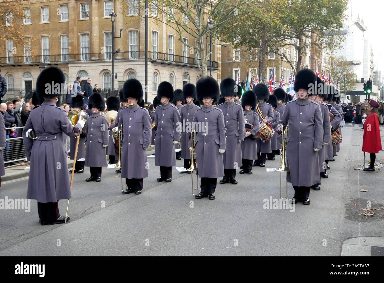 London, UK. 17th Nov, 2019. Sir Malcolm Rifkind, The Chief Rabbi Ephraim Mirvis and The Right Worshipful Lord Mayor of Westminster - Councillor Ruth Bush, attend the annual AJEX (The Association of Jewish Ex-Servicemen and Women) Remembrance Ceremony & Parade in Whitehall, London. Credit: Brian Minkoff/Alamy Live News Stock Photo