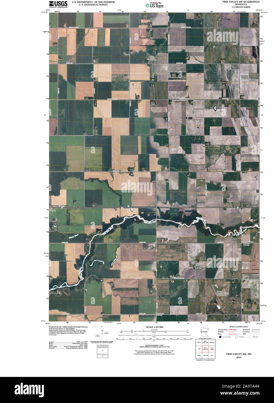 Twin valley minnesota map hires stock photography and images Alamy