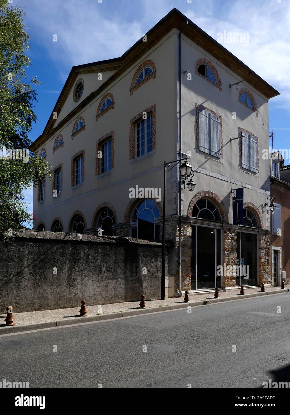 AJAXNETPHOTO. 2019. NAY, FRANCE. - FRENCH BERET - THE MUSÉE DU BERET  ESTABLISHED BY THE BLANCQ-OBILET FABRICATOR OF THE FAMOUS BASQUE, OR BEARN,  BERET, IN THE SMALL TOWN OF NAY IN THE