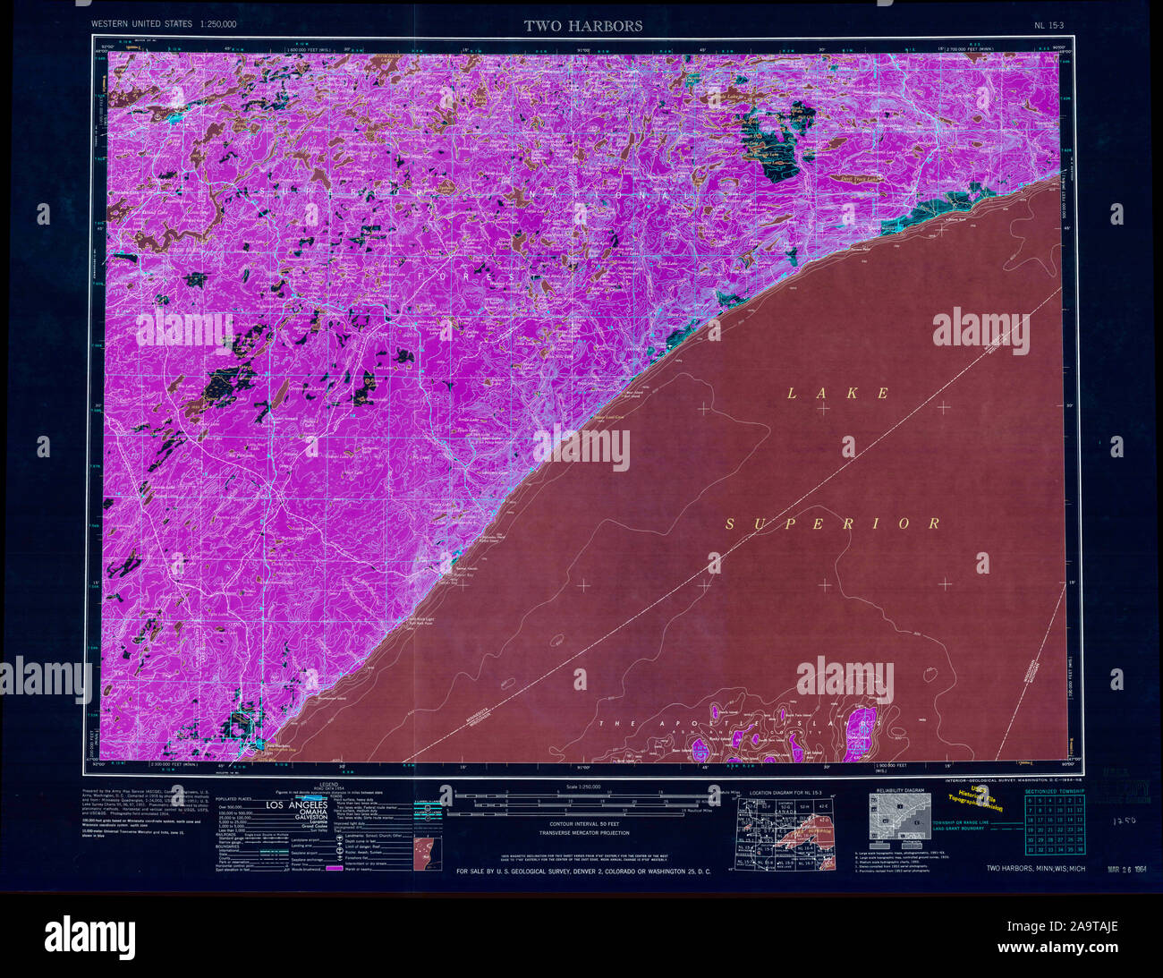 Two harbors map hires stock photography and images Alamy
