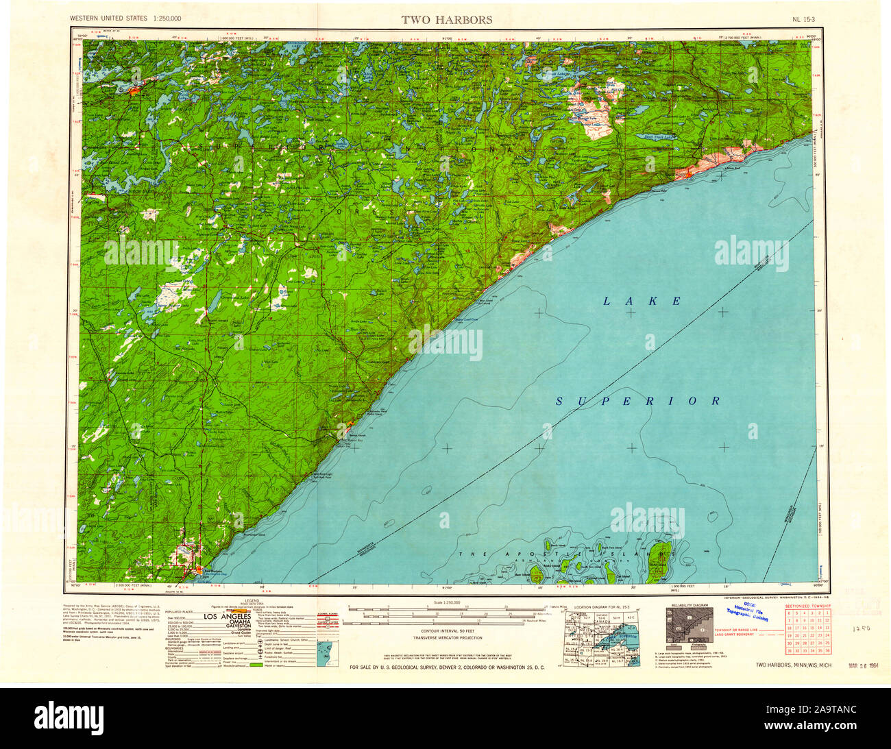Two harbors minnesota map hires stock photography and images Alamy