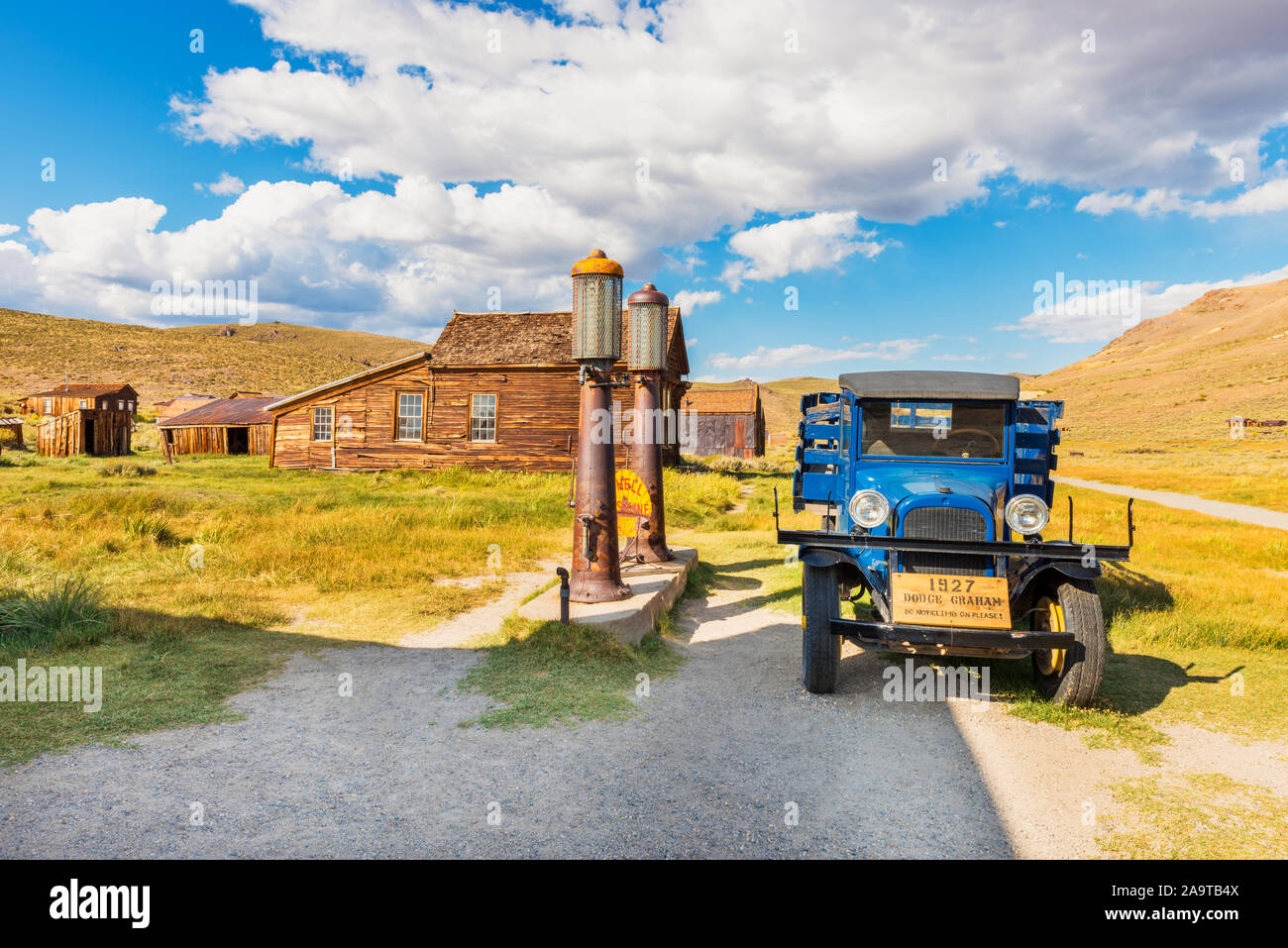 Old Truck in the Ghost town of Bodie California USA Stock Photo