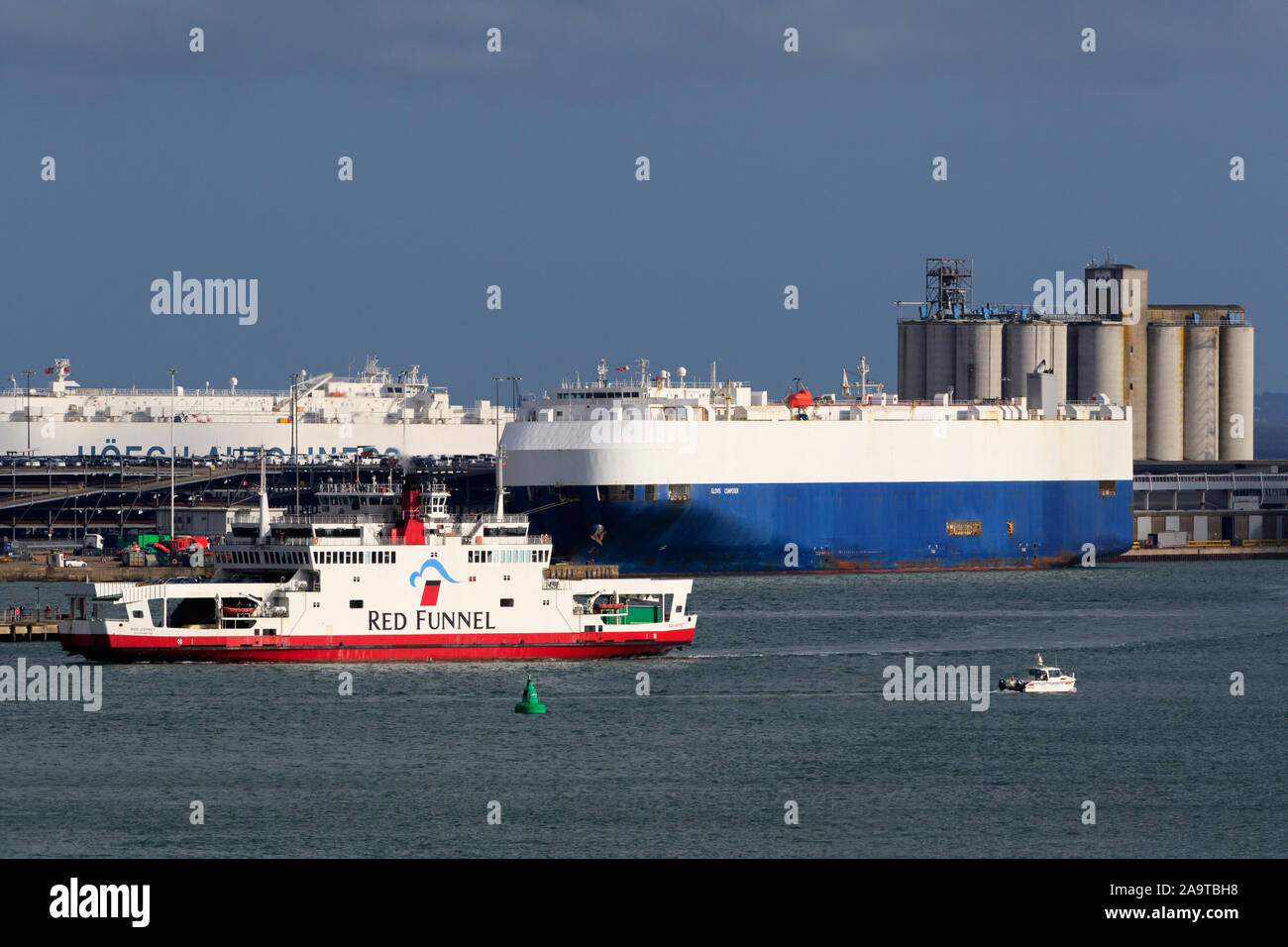Red Funnel Car Ferry, The Solent, Southampton, Hampshire, England