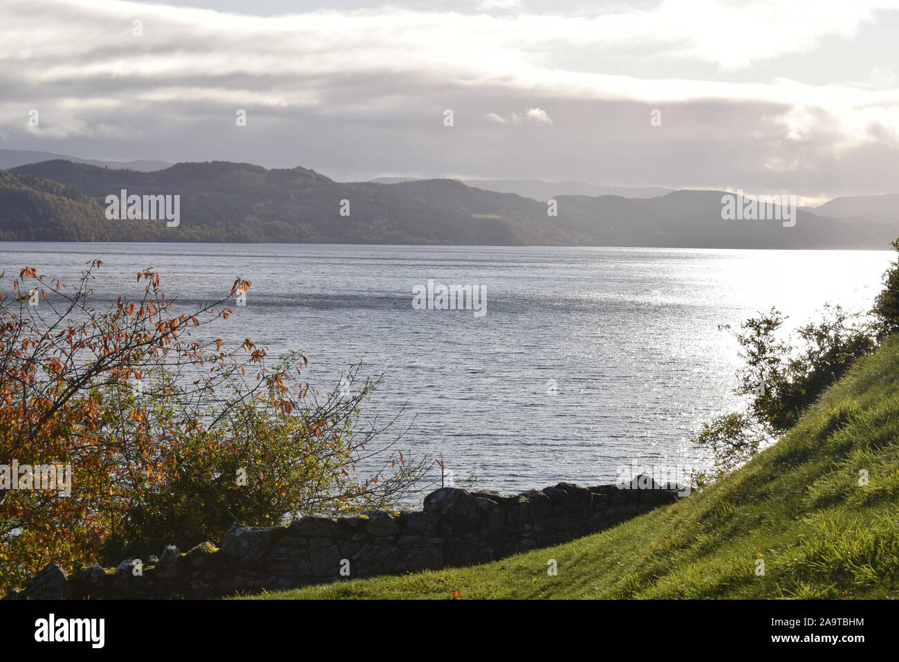 Overlooking Loch Ness Stock Photo