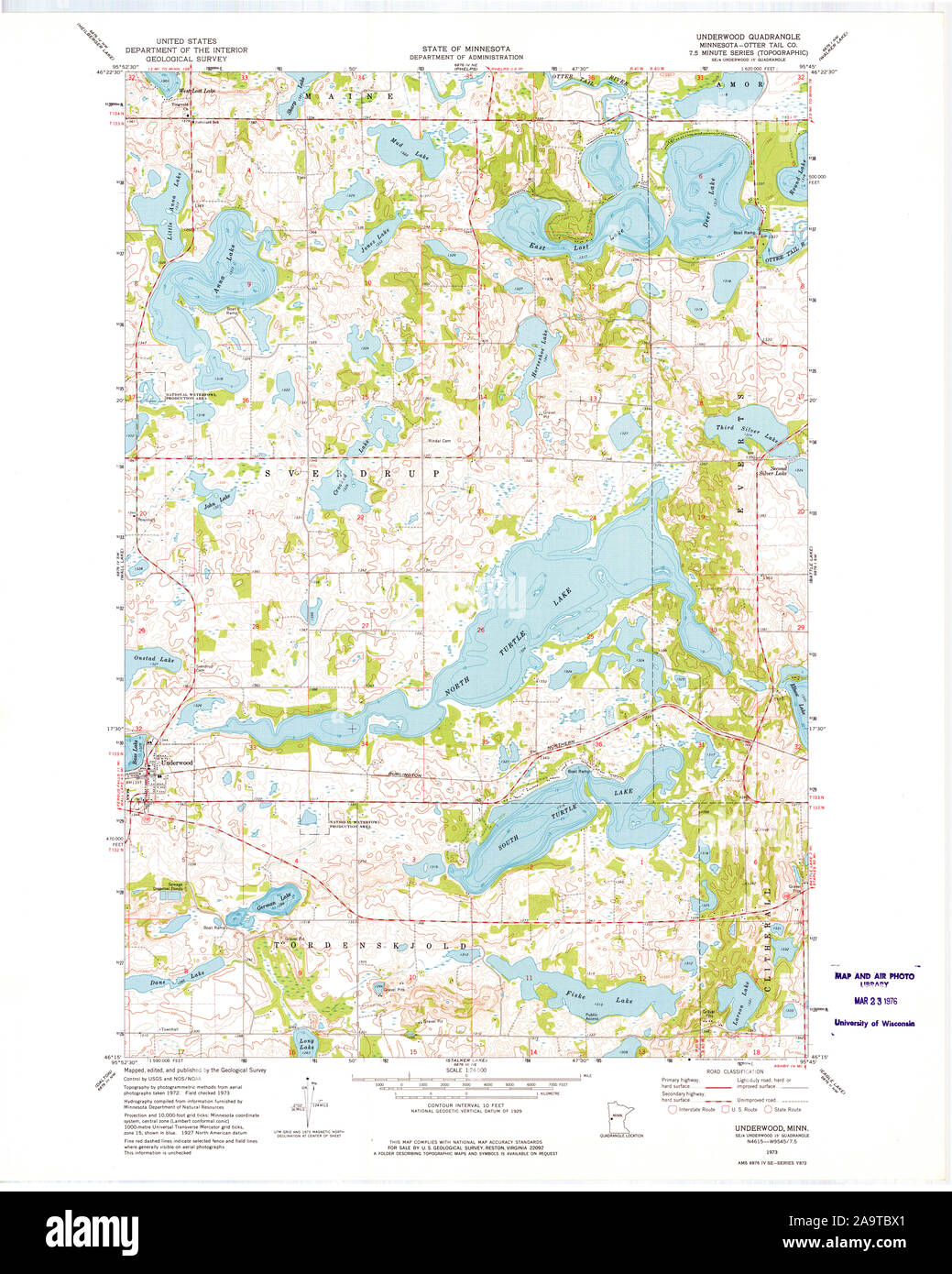Map of underwood hires stock photography and images Alamy