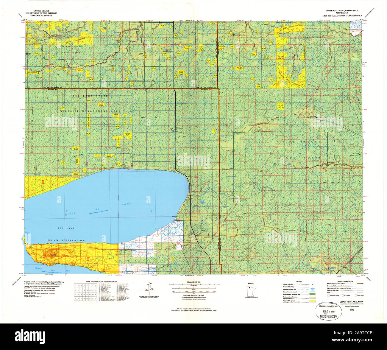 Red lake minnesota map hi-res stock photography and images - Alamy