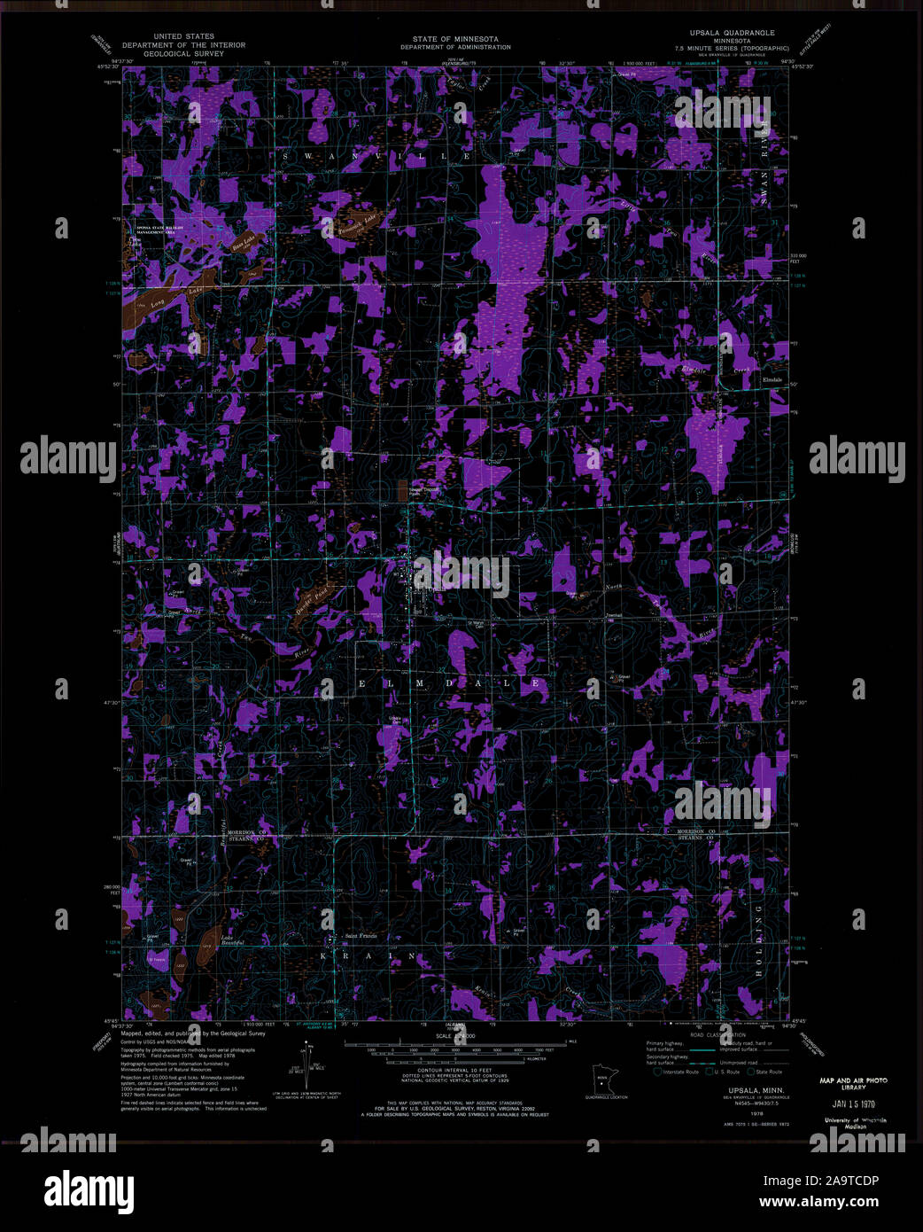 Map of upsala hires stock photography and images Alamy