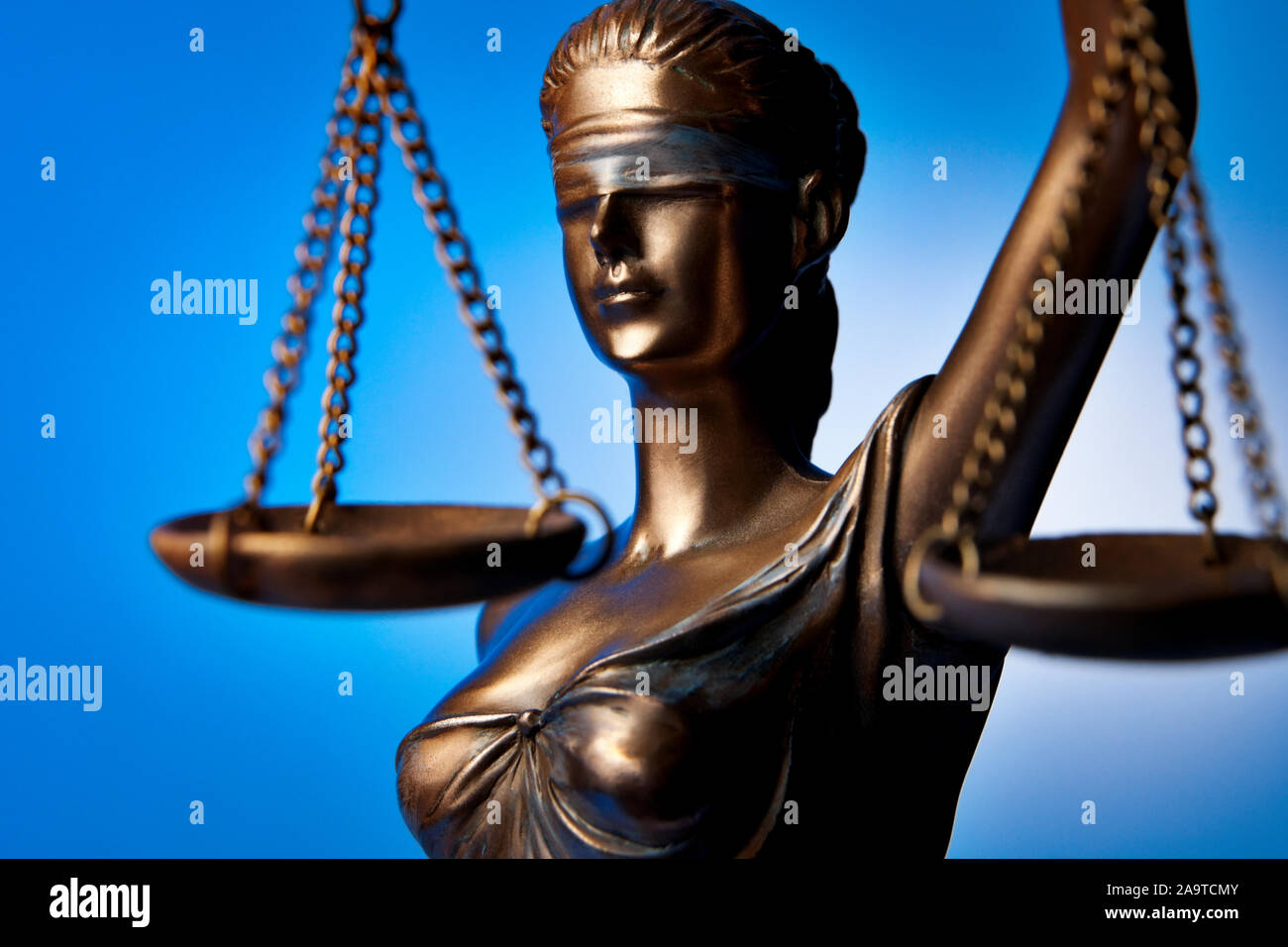 Bronze Themis Statue Symbol Of Justice Stock Photo Alamy