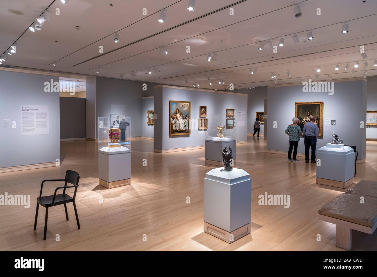 Interior of the Indianapolis Museum of Art at Newfields, Indianapolis, Indiana, USA. Stock Photo