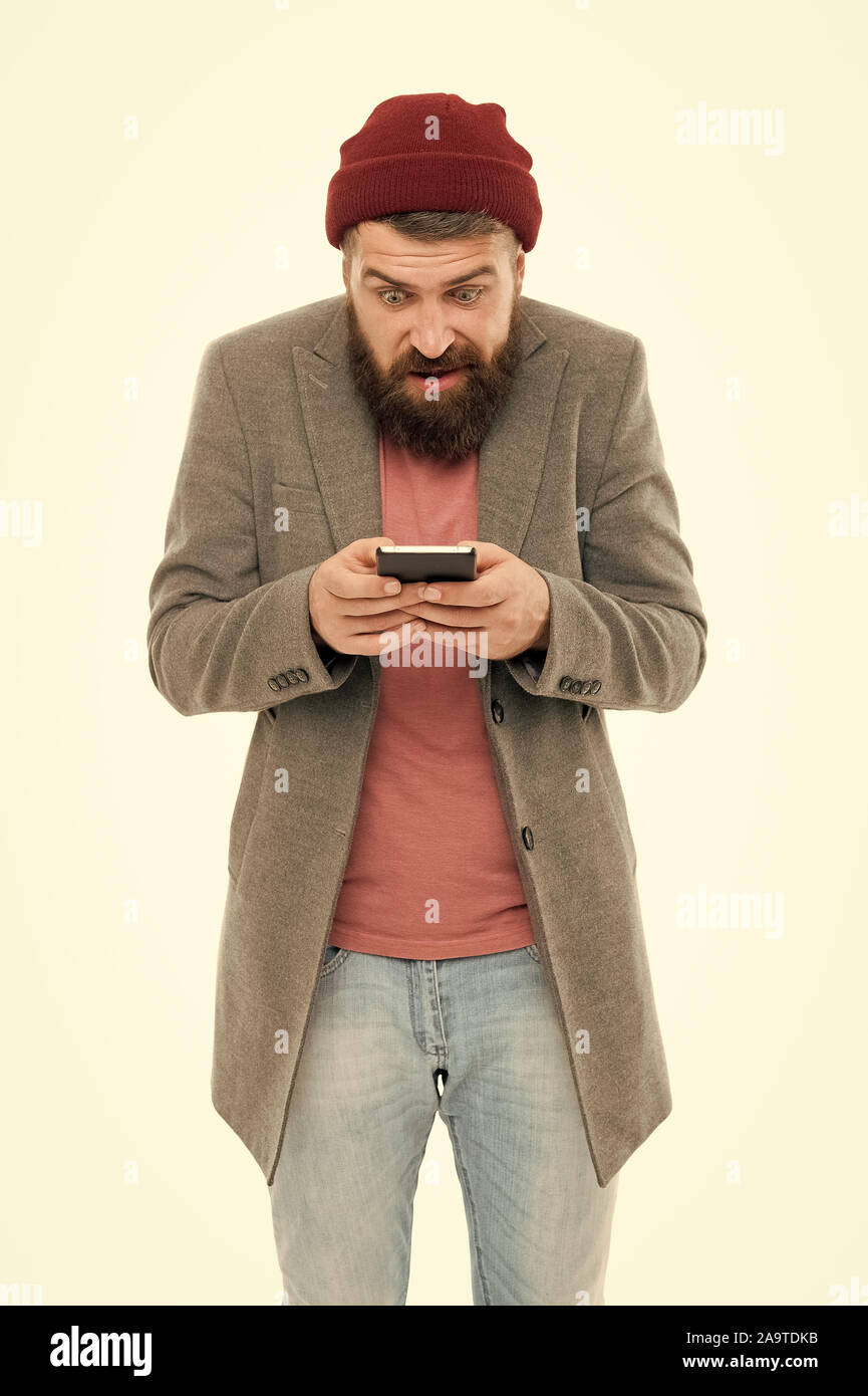 Mobile gadget dependence. Man bearded hipster play smartphone while  girlfriend relaxing near. Internet surfing and social networks. Mobile  internet addiction. Husband addicted internet online games Stock Photo -  Alamy