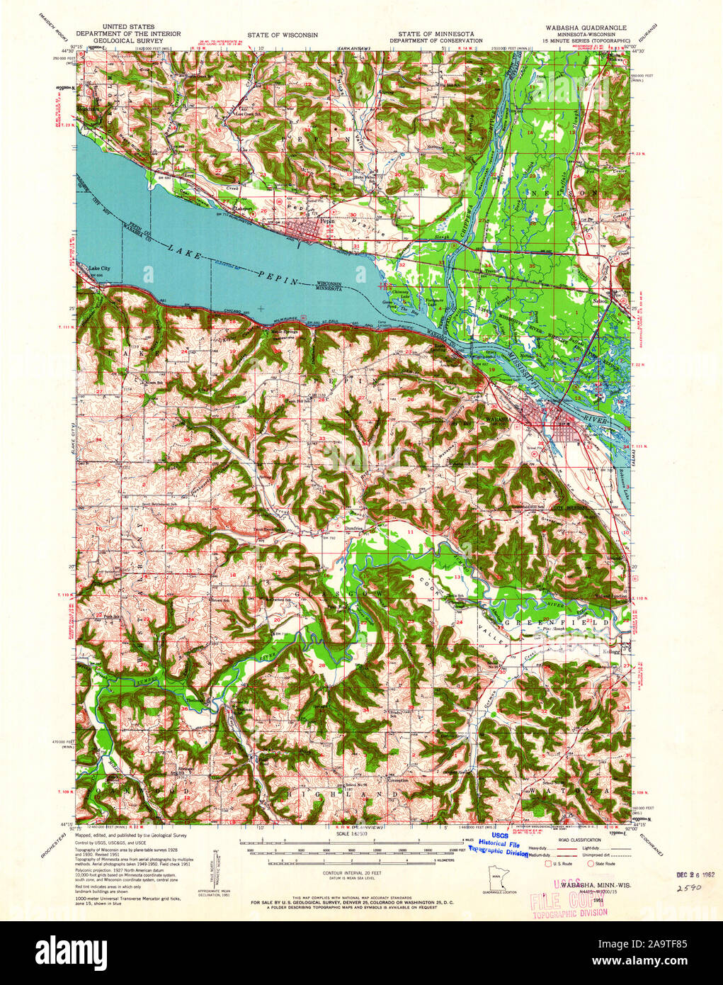 Map of wabasha minnesota hires stock photography and images Alamy