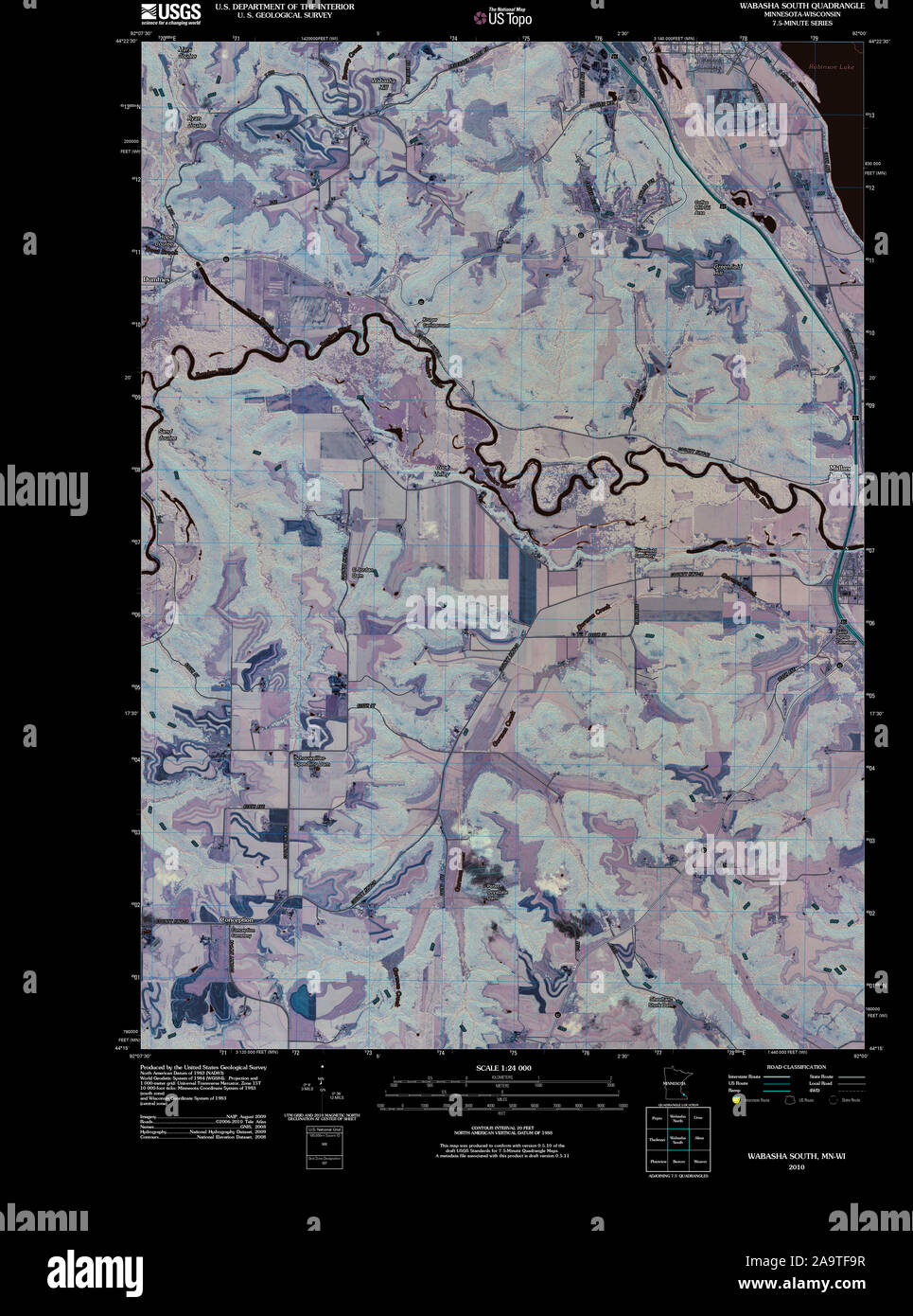 Map of wabasha minnesota hires stock photography and images Alamy