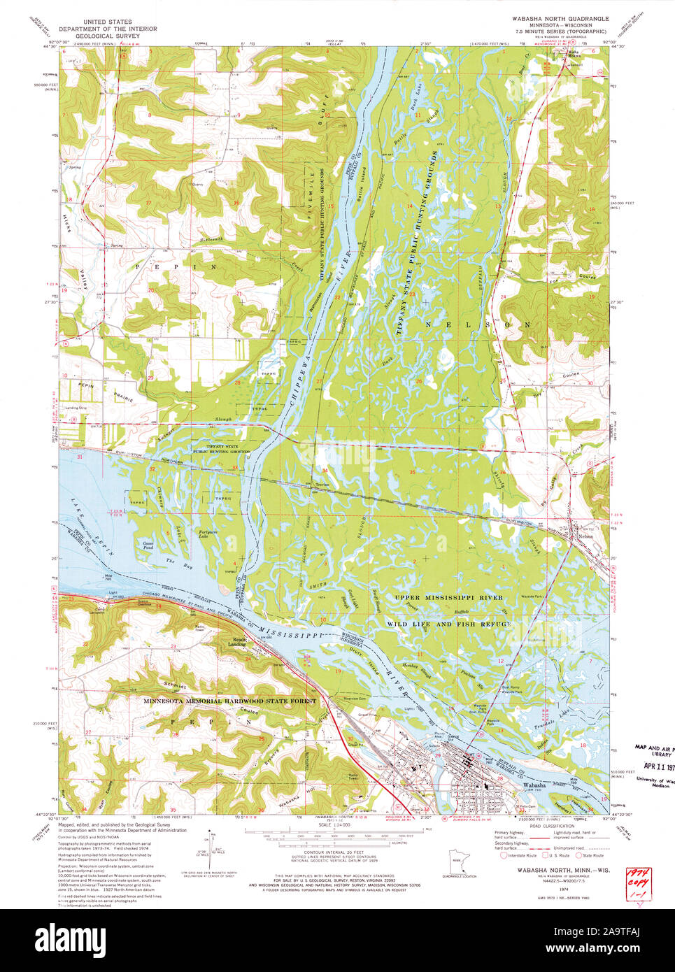 Map of wabasha minnesota Cut Out Stock Images & Pictures Alamy