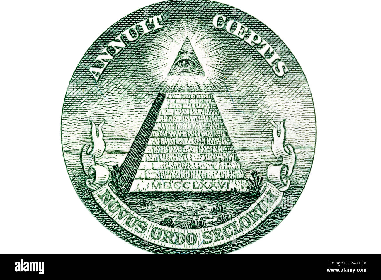 dollar bill pyramid high resolution stock photography and images alamy