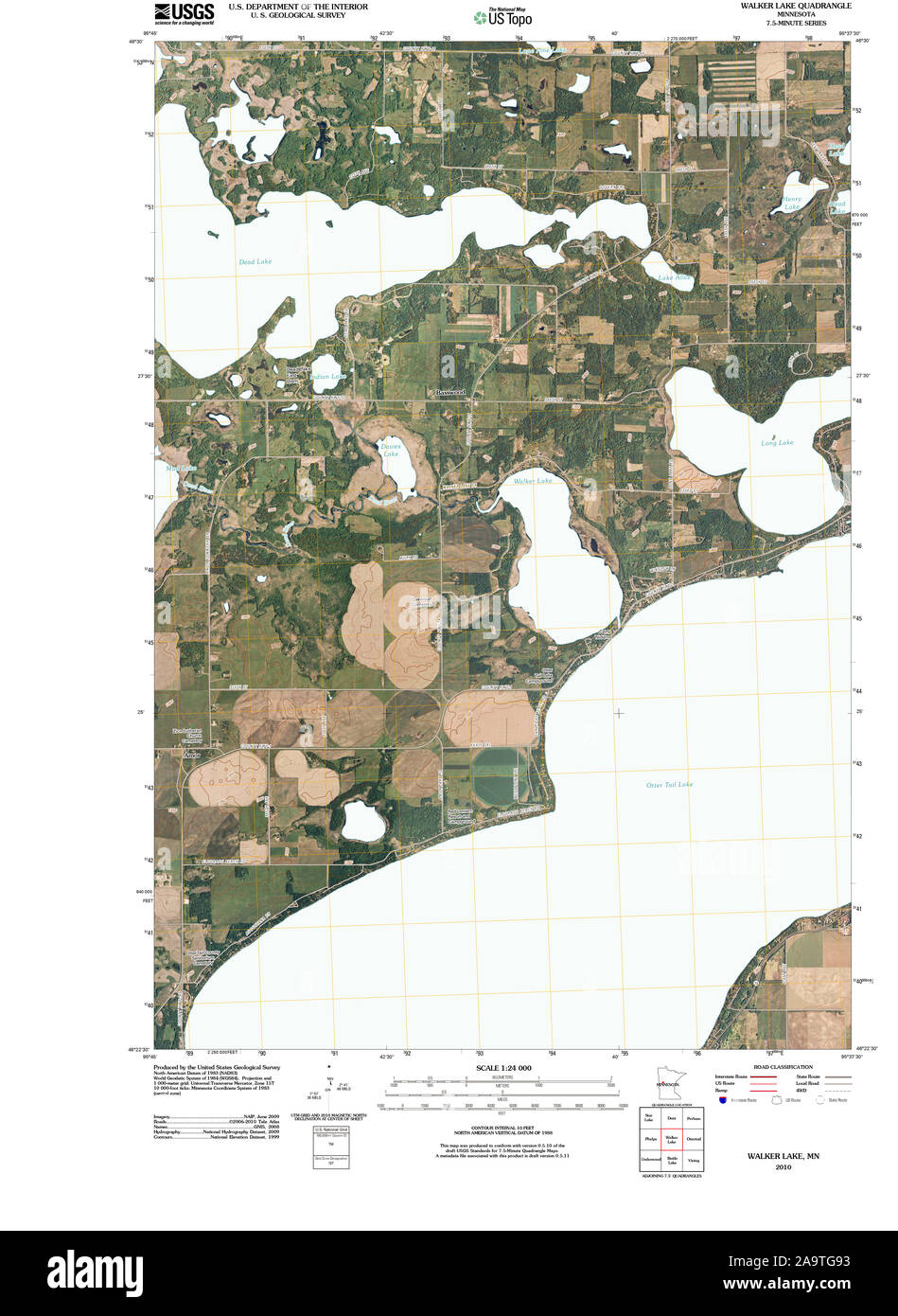 Map of walker minnesota hires stock photography and images Alamy