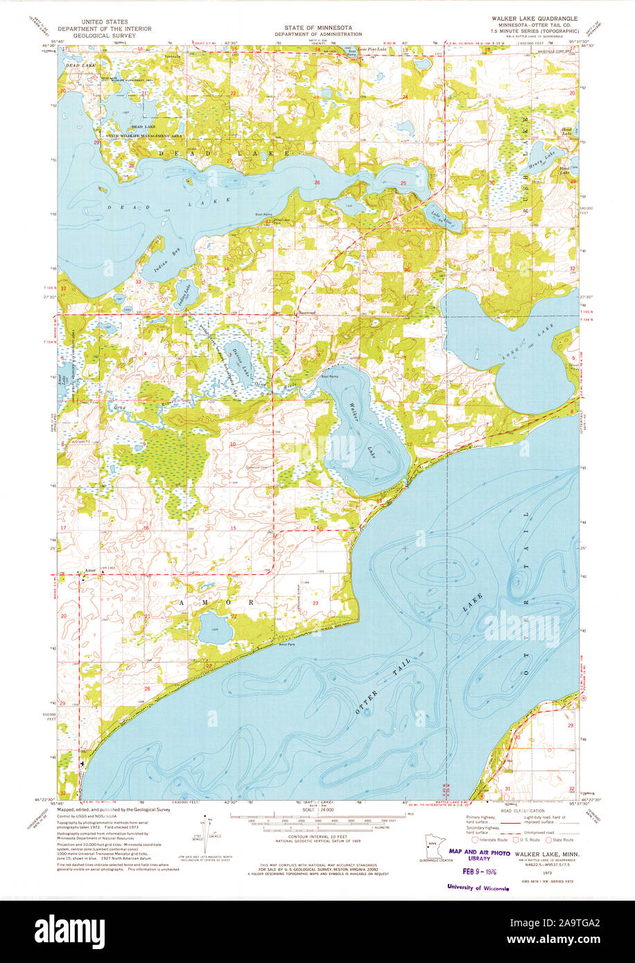 Map of walker minnesota hires stock photography and images Alamy