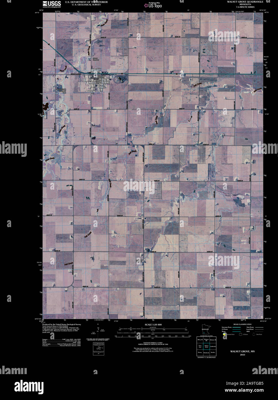 Walnut grove map hires stock photography and images Alamy