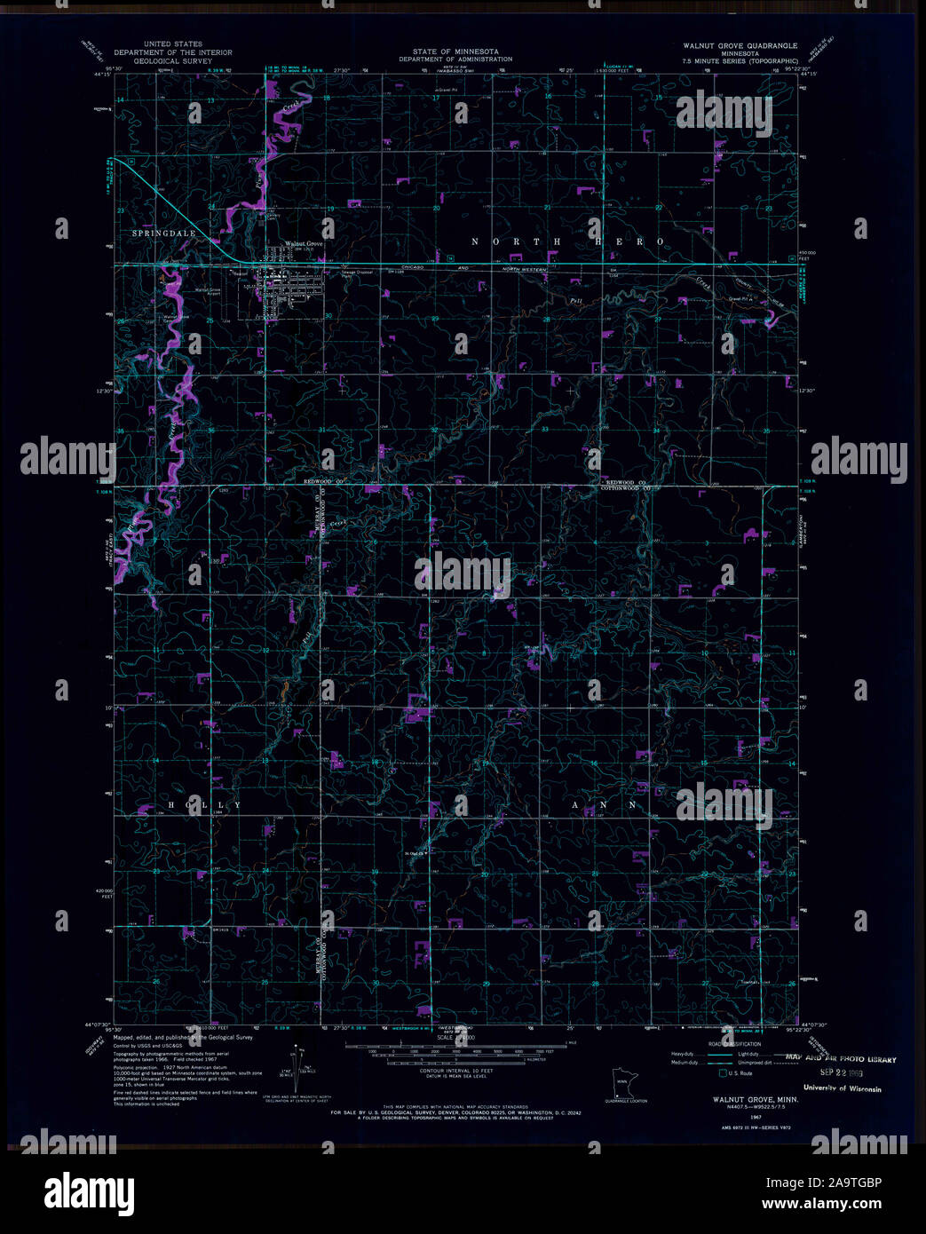 Walnut grove map hi-res stock photography and images - Alamy