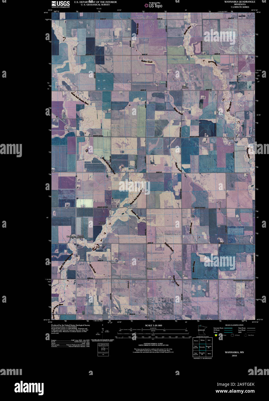 Map of wannaska hires stock photography and images Alamy