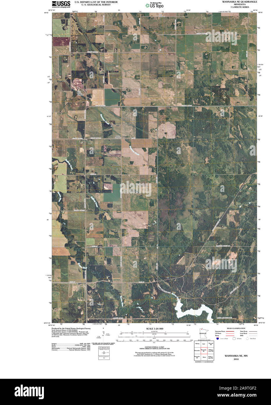 Map of wannaska hires stock photography and images Alamy