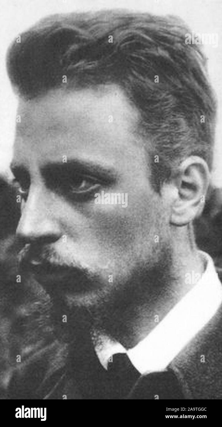 Rainer Maria Rilke, René Karl Wilhelm Johann Josef Maria Rilke (1875 – 1926), known as Rainer Maria Rilke, Bohemian-Austrian poet and novelist Stock Photo