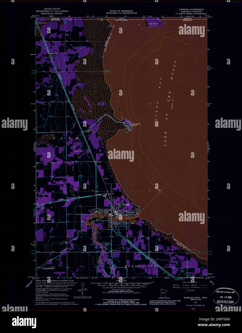 Map of warroad hires stock photography and images Alamy