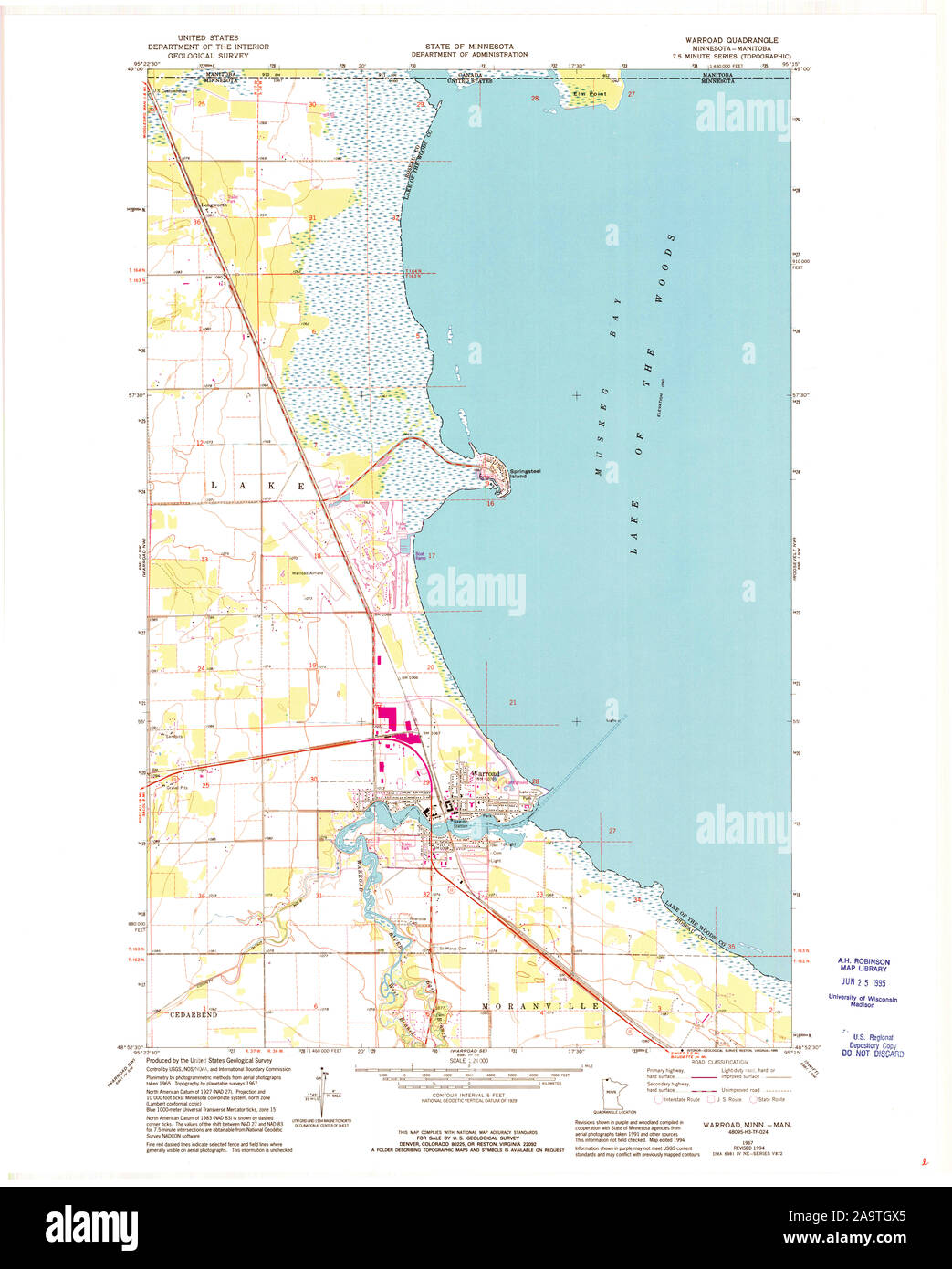 Map of warroad hires stock photography and images Alamy