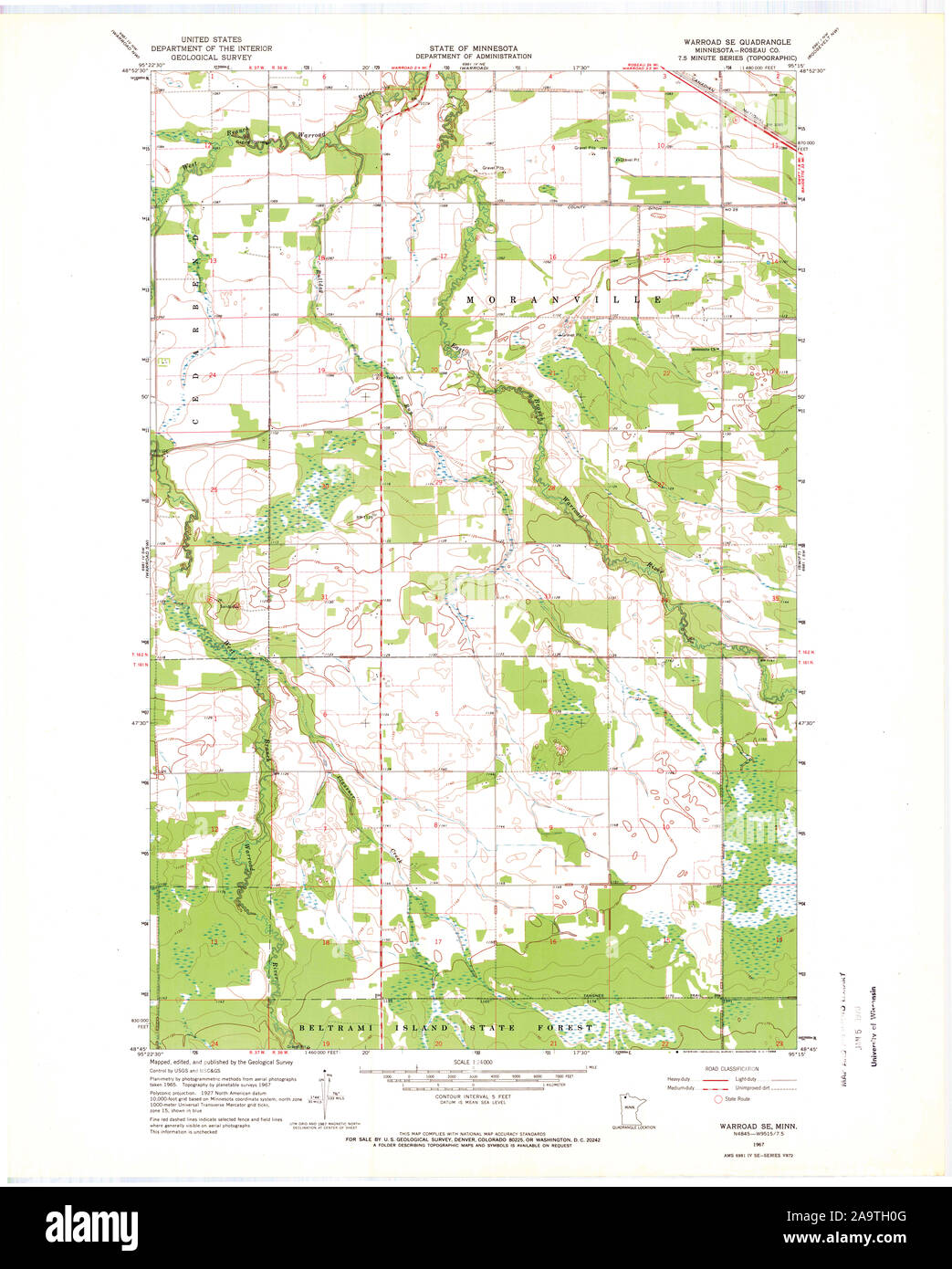 Map of warroad hires stock photography and images Alamy