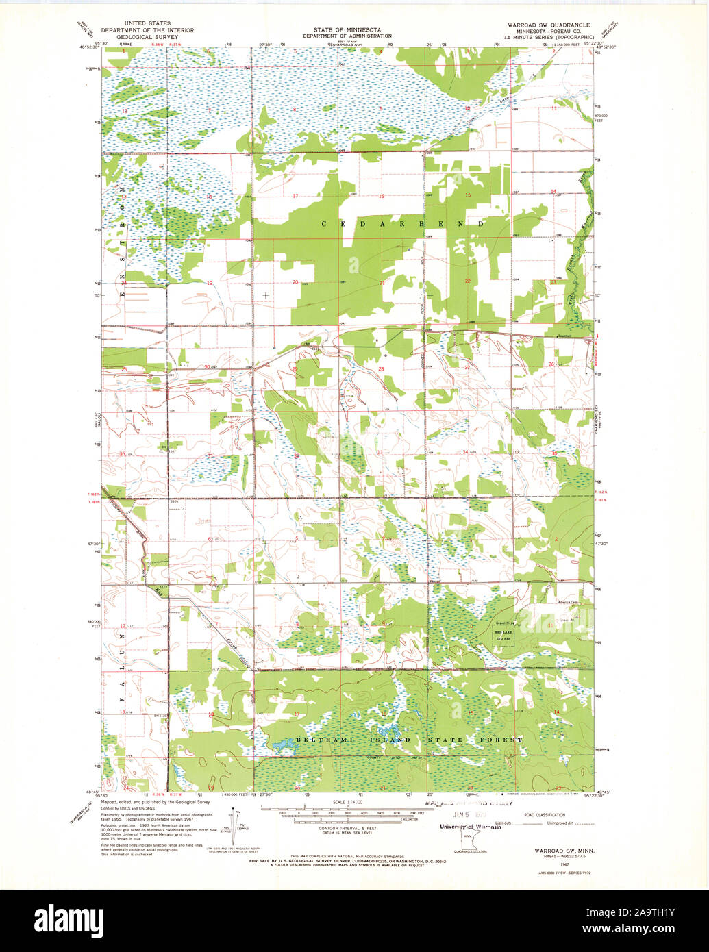Map of warroad hires stock photography and images Alamy