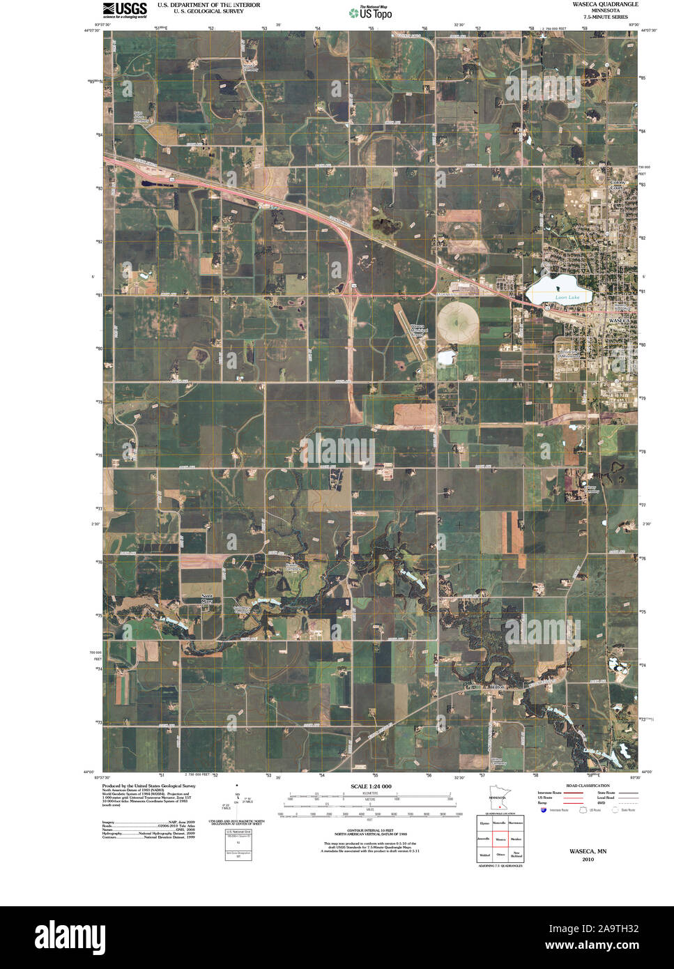 Waseca map hires stock photography and images Alamy