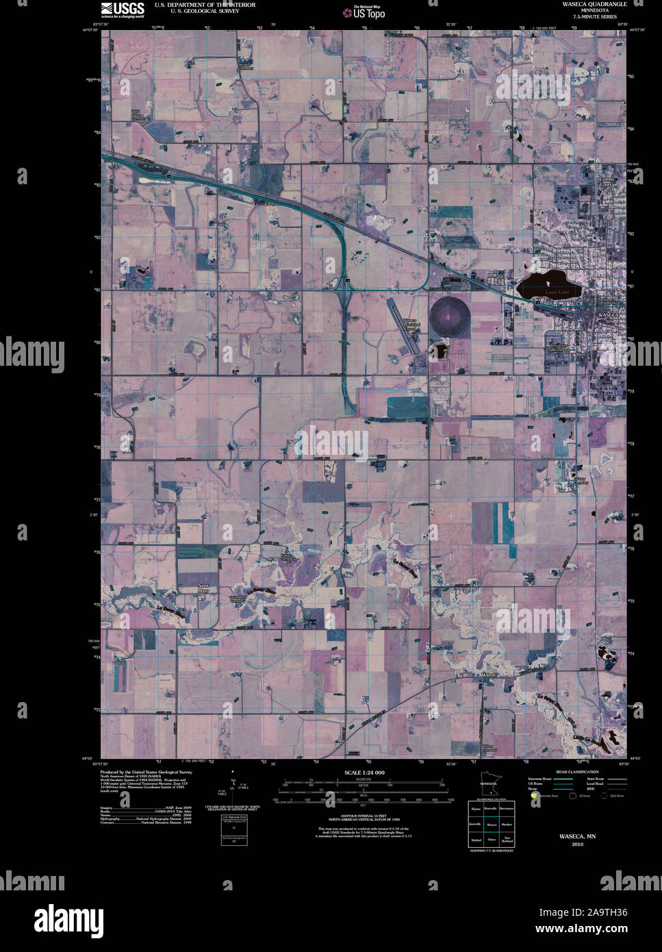 Waseca map hires stock photography and images Alamy