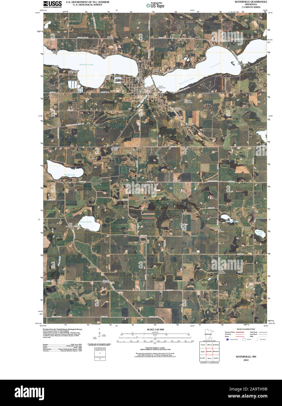 Map of waterville Cut Out Stock Images & Pictures Alamy