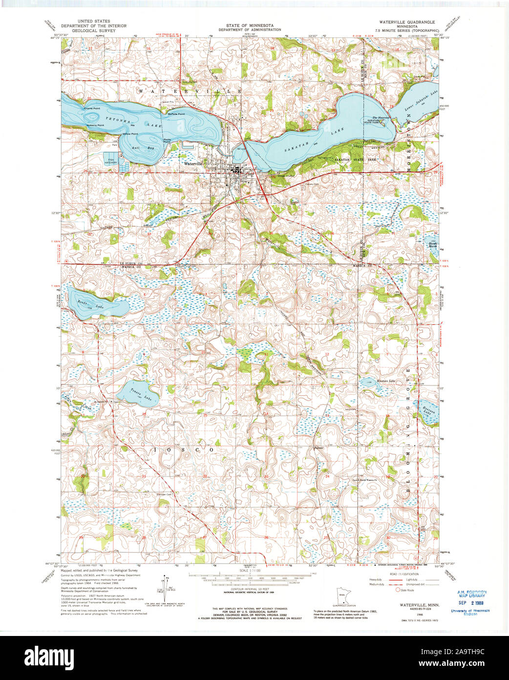 Map of waterville Cut Out Stock Images & Pictures Alamy