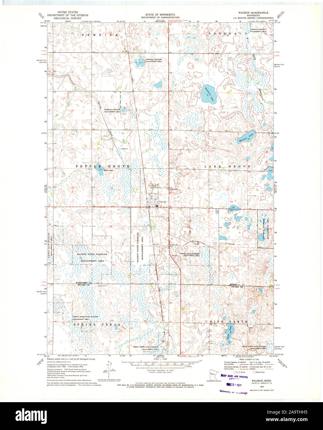 Map of waubun hires stock photography and images Alamy