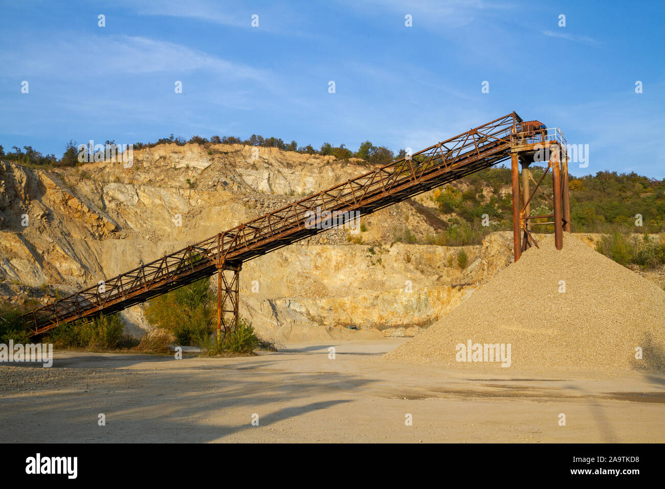 An abandoned quarry Stock Photo Alamy