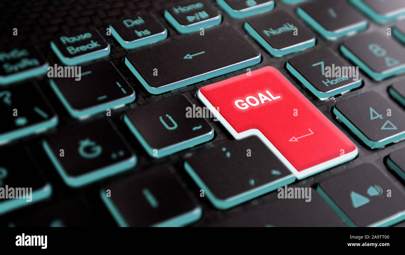 computer industry goals and developing technology concept visual Stock