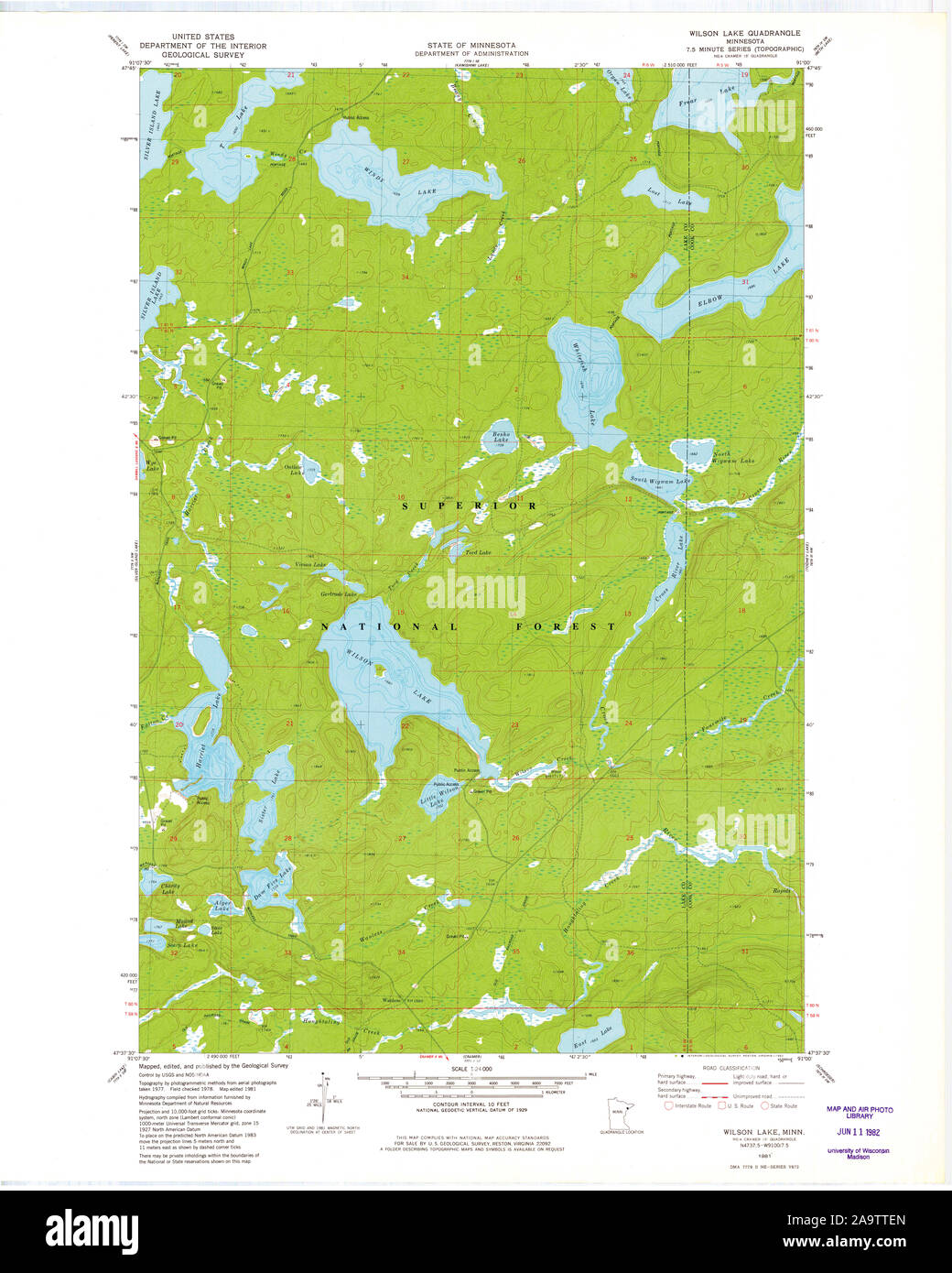Map of lake wilson hires stock photography and images Alamy