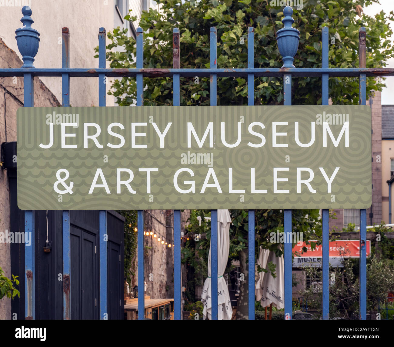 Jersey Museum & Art Gallery sign, St Helier, Jersey, Channel Islands Stock  Photo - Alamy