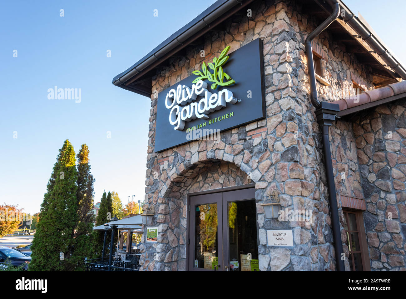 Olive Garden restaurant in Stonecrest, Georgia, just east of Atlanta. (USA) Stock Photo