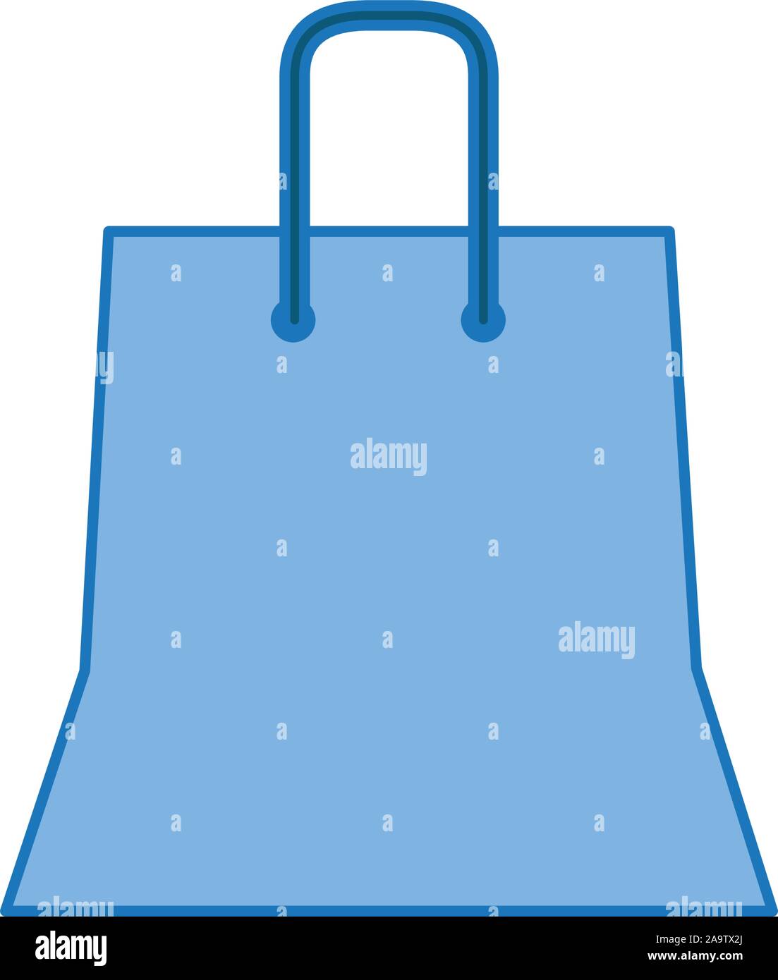 shopping bag plastic fill icon blue vector illustration Stock Vector ...