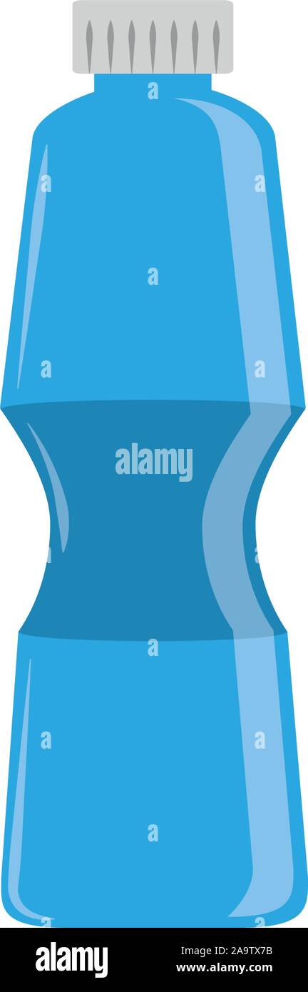 water bottle plastic flat icon blue vector illustration Stock Vector ...