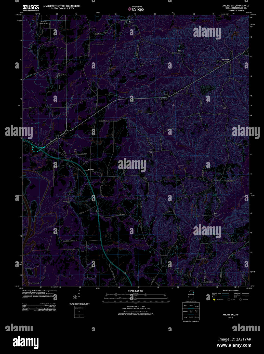 Map of amory hires stock photography and images Alamy